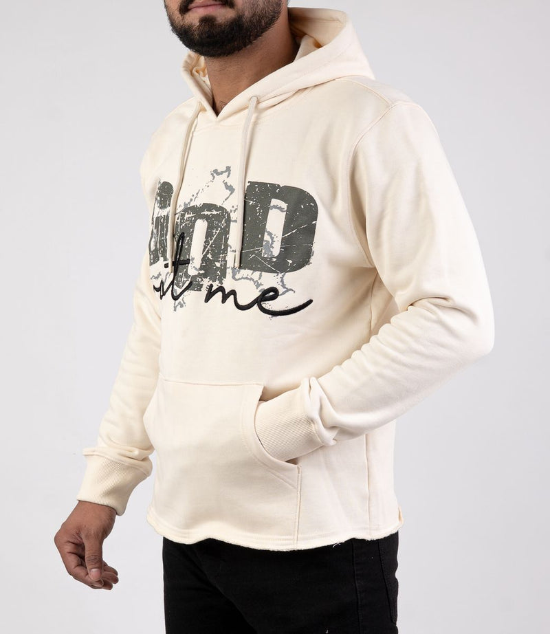 DISASTER HOODIE CROP - GOD IVORY (HOODIE CROP - GOD IVORY)