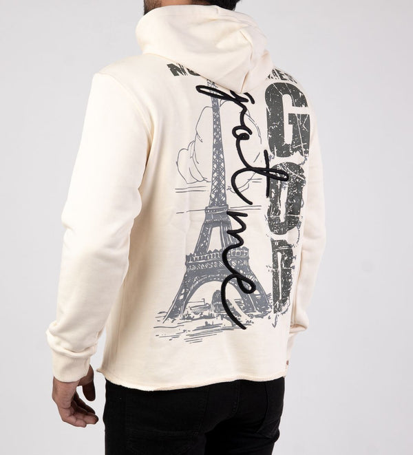DISASTER HOODIE CROP - GOD IVORY (HOODIE CROP - GOD IVORY)
