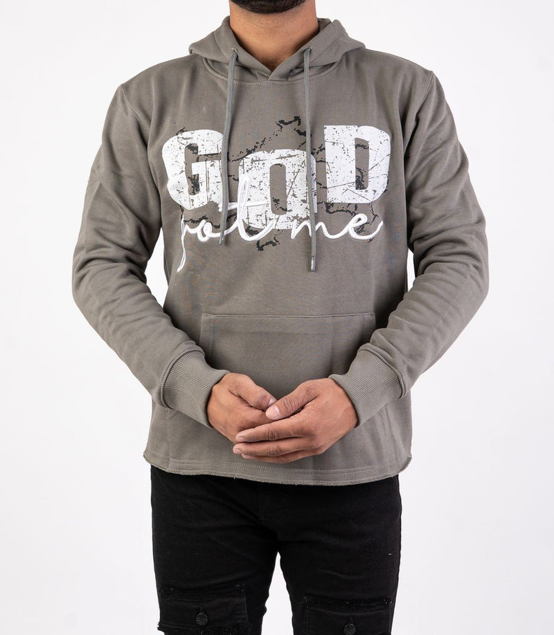 DISASTER HOODIE CROP - GOD GREY (HOODIE CROP - GOD GREY)