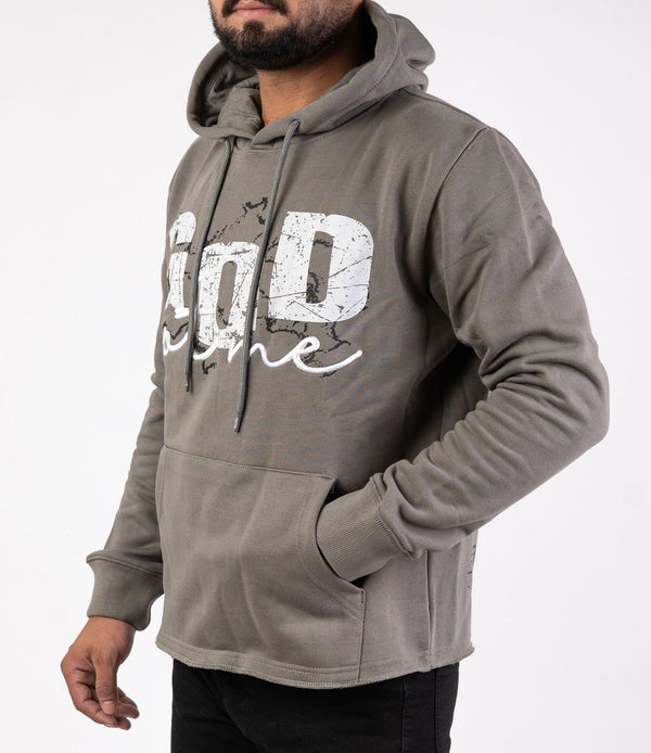 DISASTER HOODIE CROP - GOD GREY (HOODIE CROP - GOD GREY)