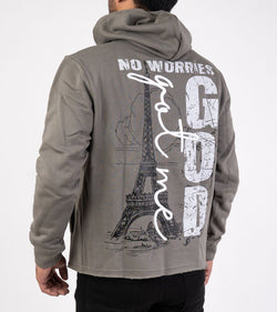 DISASTER HOODIE CROP - GOD GREY (HOODIE CROP - GOD GREY)
