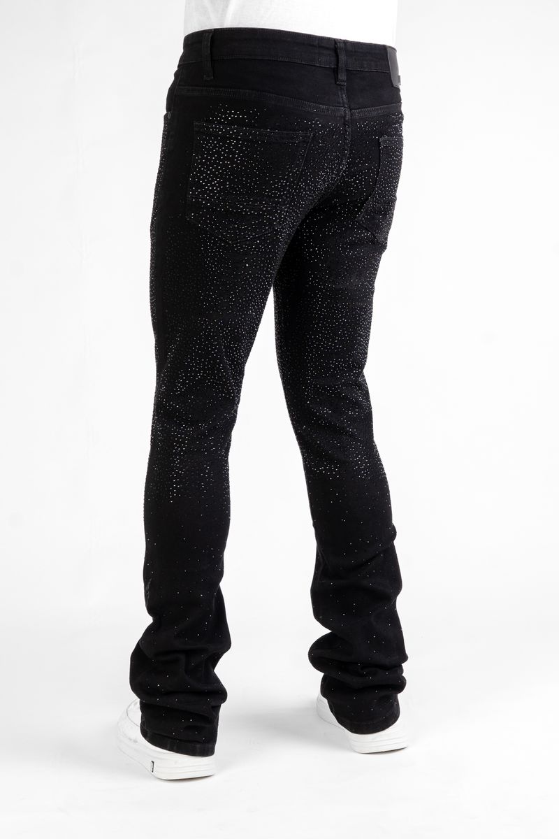 DISASTER SUPER STRETCH DENIM - BLACK STONE STACKED (DZTR-492 BLACK)