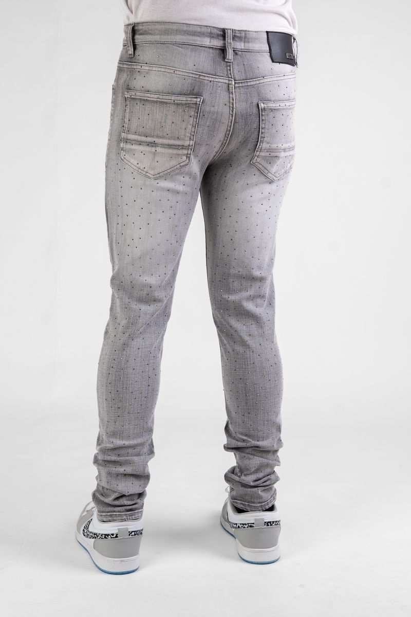 DISASTER SUPER STRETCH SKINNY - GREY STONE (DZTR-491 GREY)
