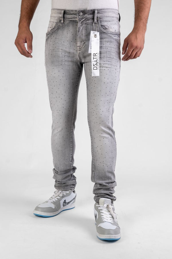 DISASTER SUPER STRETCH SKINNY - GREY STONE (DZTR-491 GREY)