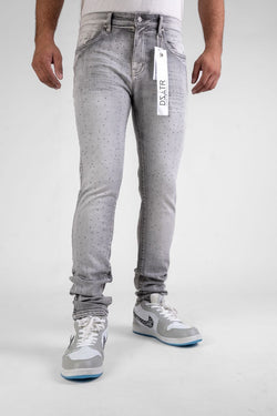 DISASTER SUPER STRETCH SKINNY - GREY STONE (DZTR-491 GREY)