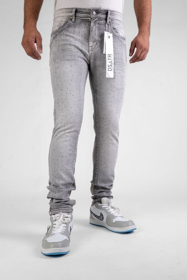 DISASTER SUPER STRETCH SKINNY - GREY STONE (DZTR-491 GREY)