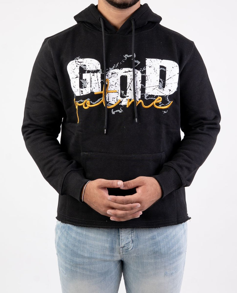 DISASTER HOODIE CROP - GOD BLACK (HOODIE CROP - GOD BLACK)