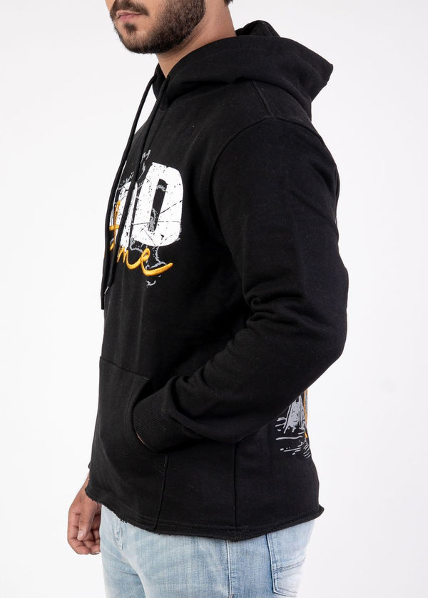 DISASTER HOODIE CROP - GOD BLACK (HOODIE CROP - GOD BLACK)