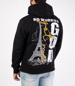 DISASTER HOODIE CROP - GOD BLACK (HOODIE CROP - GOD BLACK)