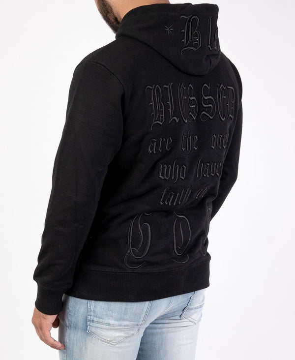 DISASTER HOODIE - BLESSED 3D BLACK (HOODIE - BLESSED 3D BLACK)