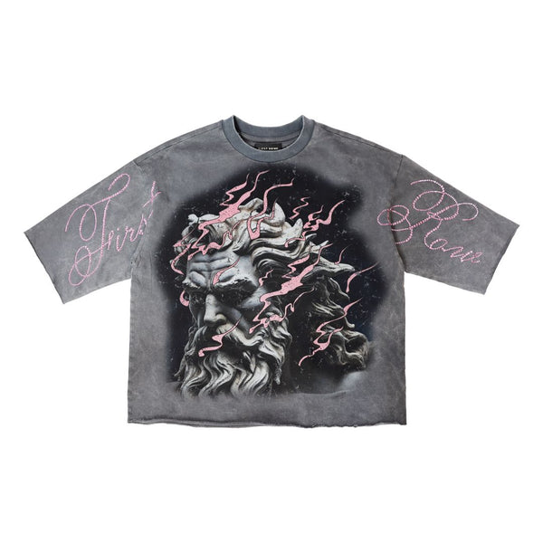 FIRST ROW Cropped Mini Terry T-SHIRT