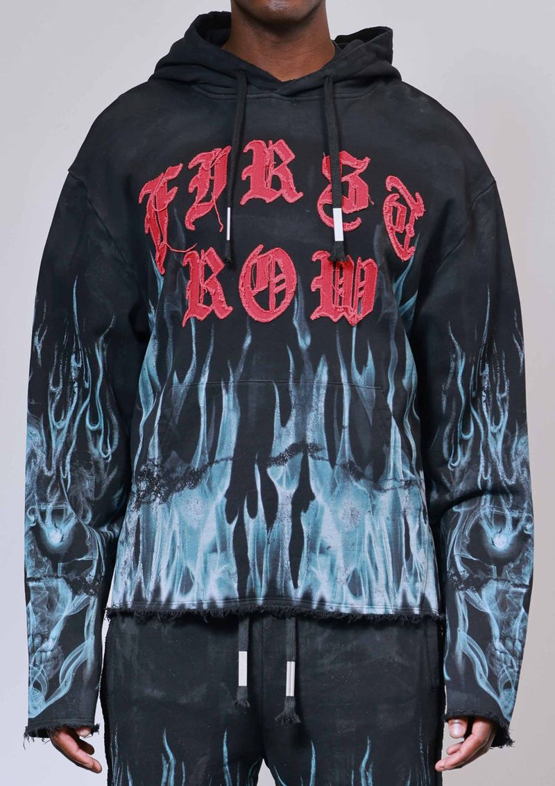FIRST ROW WAKE UP AND BE FIERCE FLAME APPLIQUE JOGGING FIT