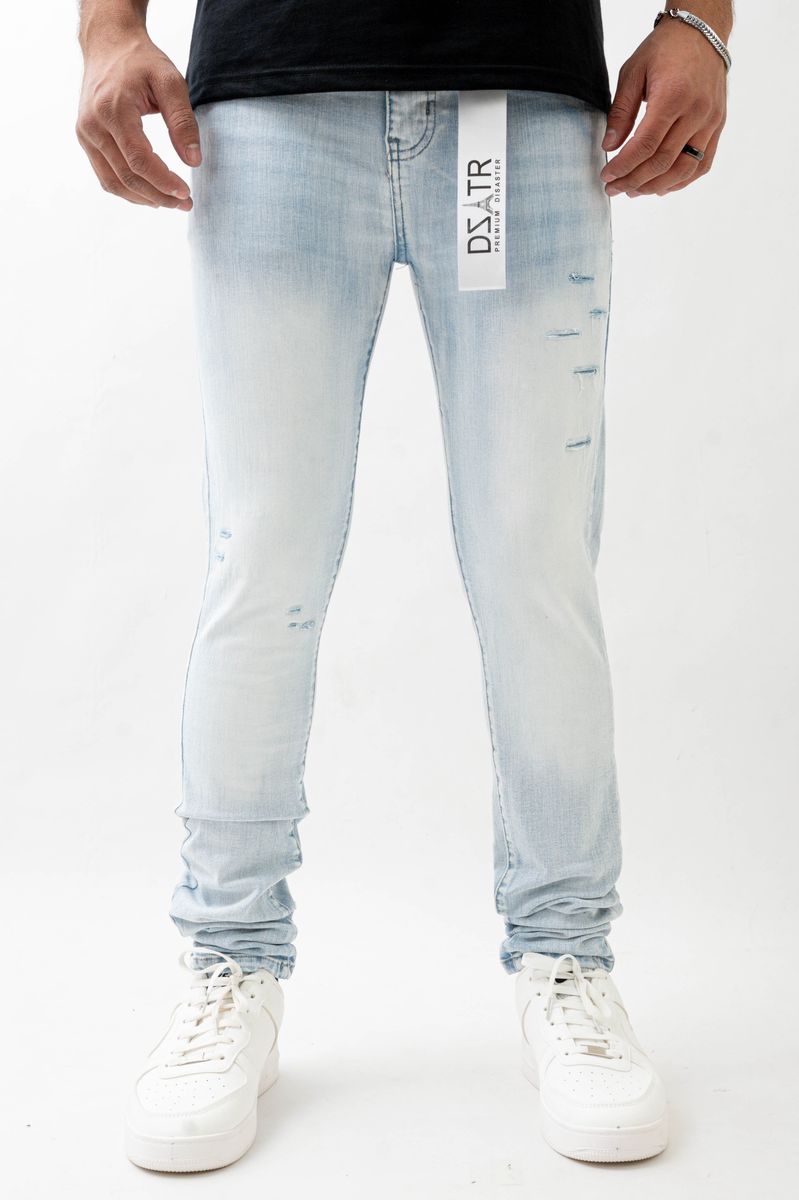 DISASTER SUPER STRETCH SKINNY DENIM - 461 ICE SLATE (DZTR-461 ICE SLATE)