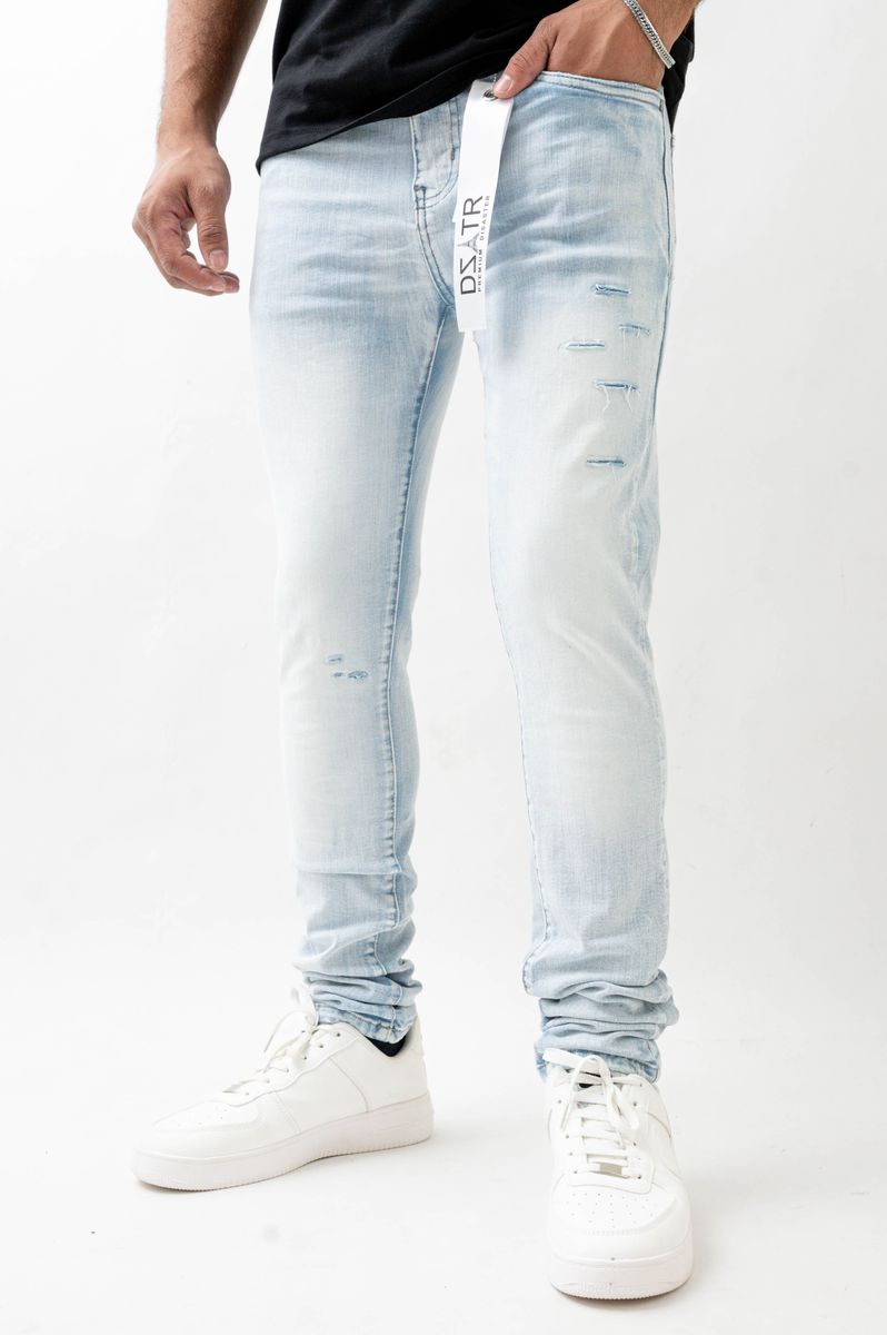 DISASTER SUPER STRETCH SKINNY DENIM - 461 ICE SLATE (DZTR-461 ICE SLATE)