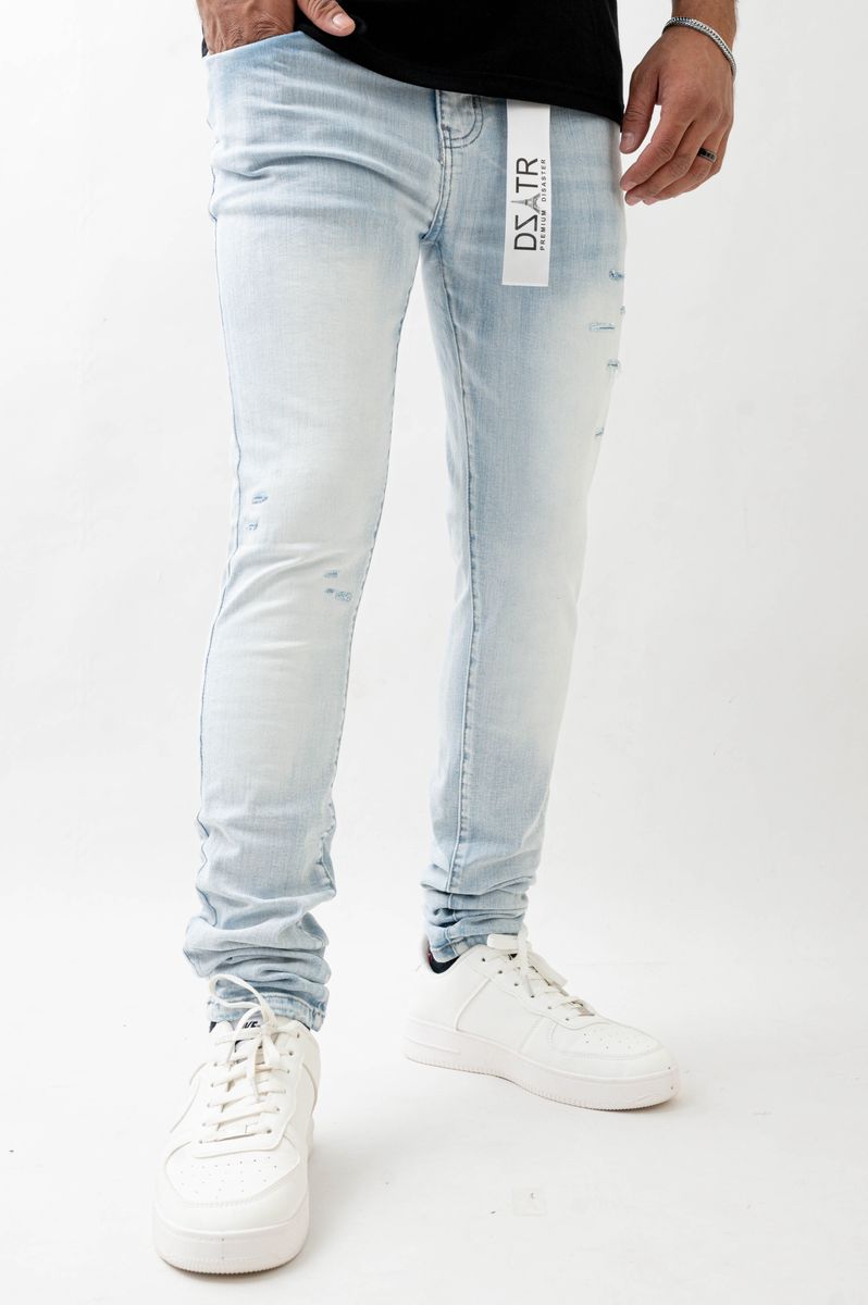 DISASTER SUPER STRETCH SKINNY DENIM - 461 ICE SLATE (DZTR-461 ICE SLATE)