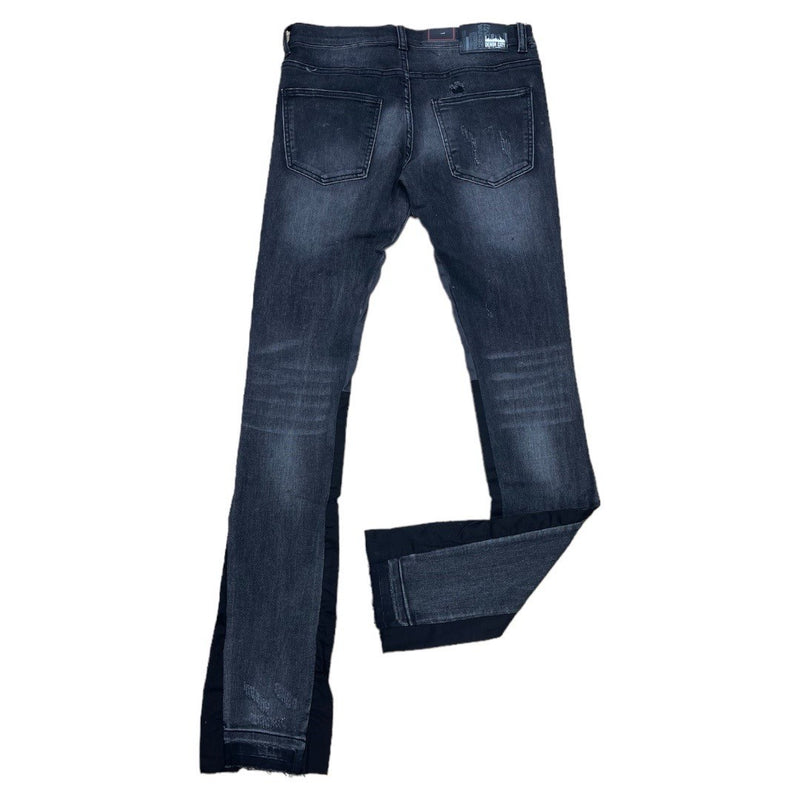 DENIMICITY STACKED DENIM DK GREY WASH WITH BLACK TRIM