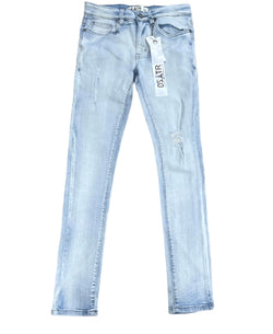 DISASTER LIGHT BLUE SKINNY FIT JEANS