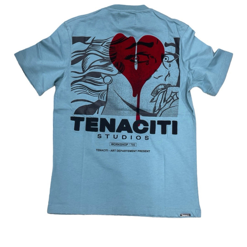 TENACITI HEART TEARS TAIL BLUE T-SHIRT