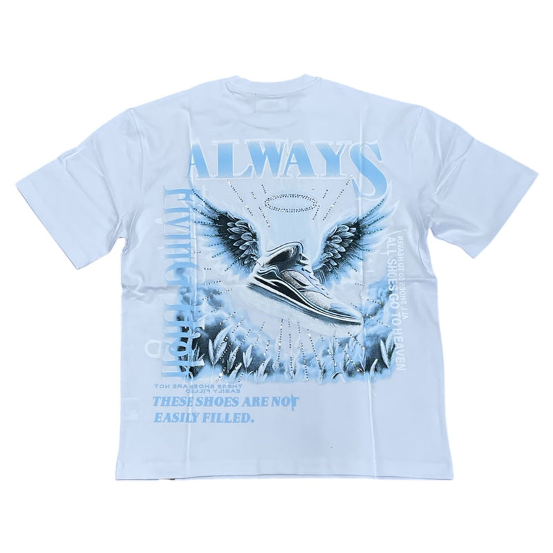 DENIMICITY ALWAYS FLYING HIGH STONED OUT OVERSIZE T-SHIRT