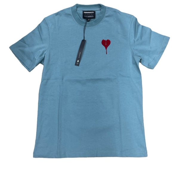 TENACITI HEART TEARS TAIL BLUE T-SHIRT