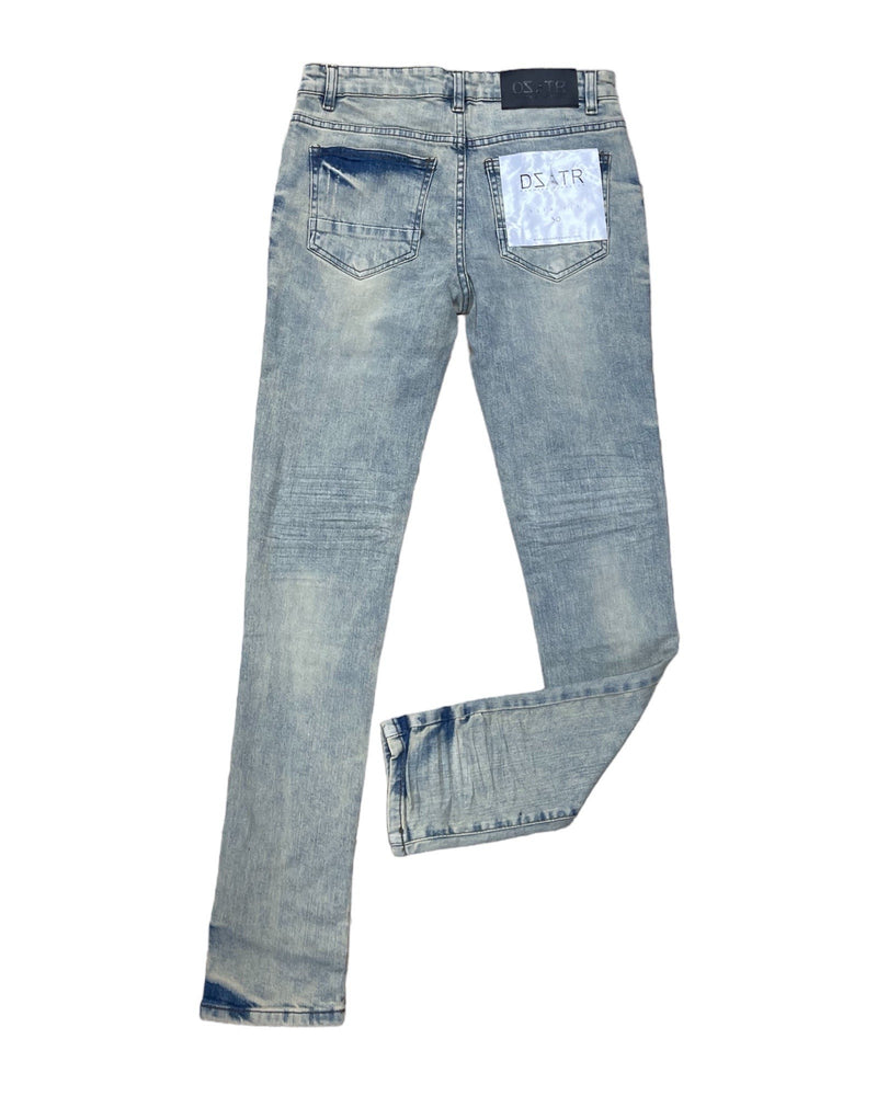 DISASTER SUPER STRETCH DENIM - SLIM FIT - DIRTY WASH JEANS