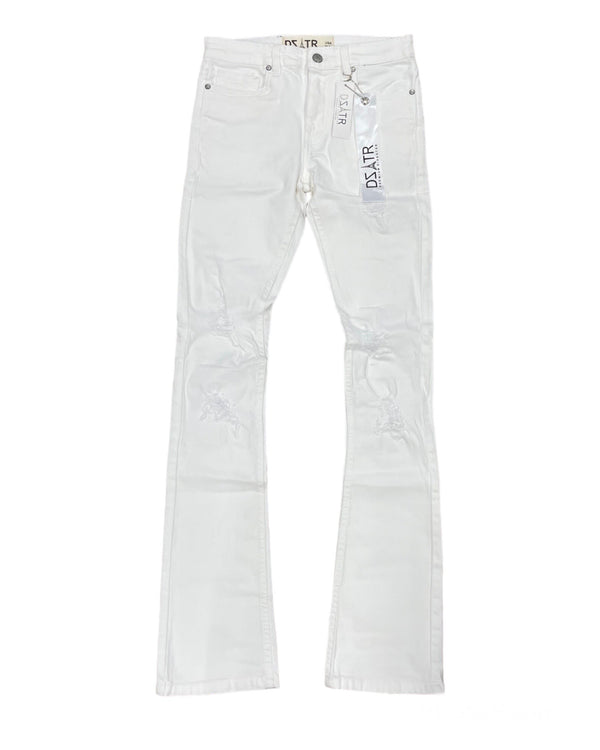 DISASTER WHITE STACKED JEANS