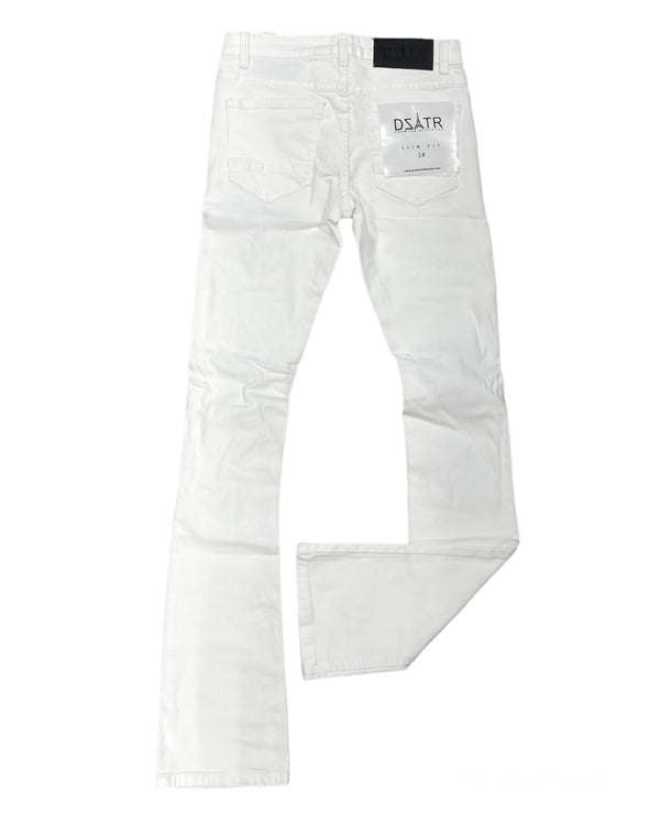 DISASTER WHITE STACKED JEANS