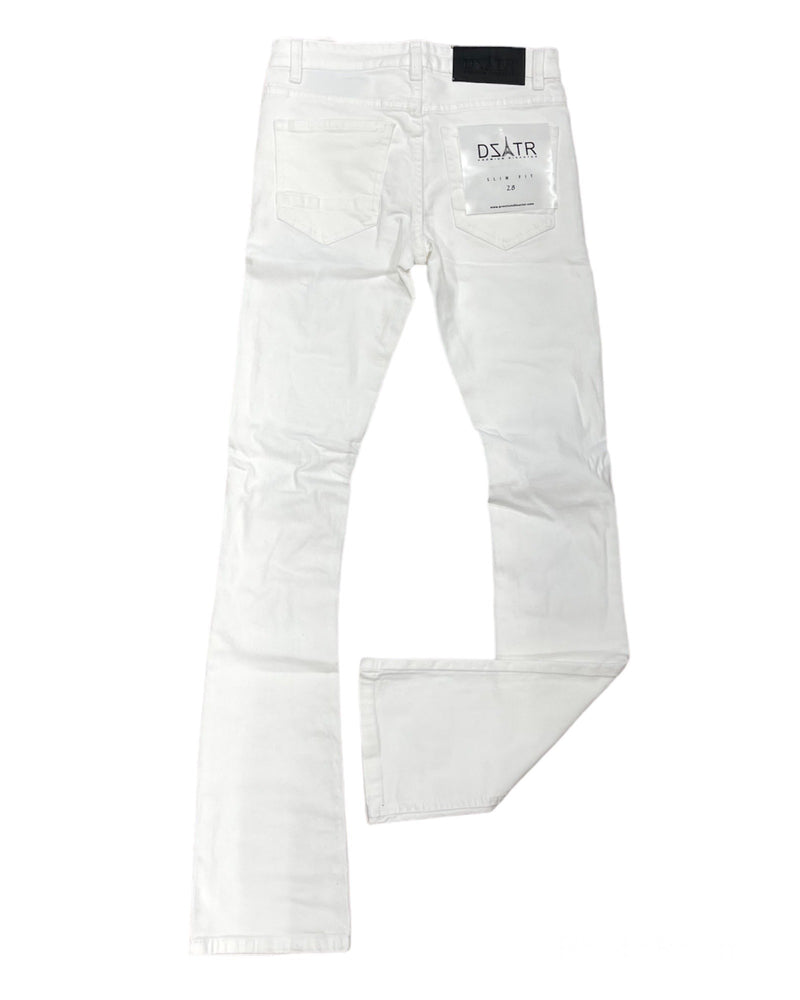 DISASTER WHITE STACKED JEANS