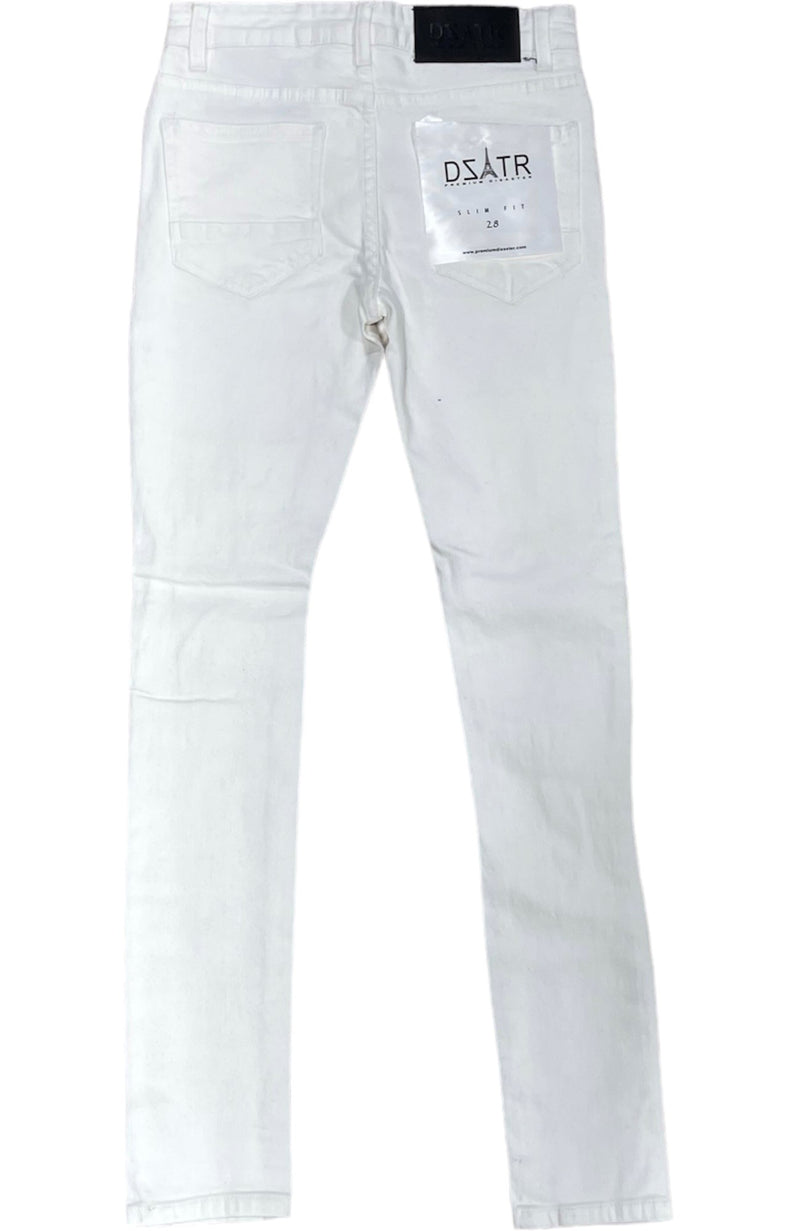 DISASTER WHITE ULTRA STRETCH SKINNY JEAN MENS