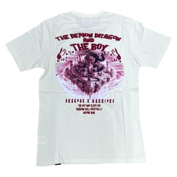 DENIMICITY BOY AND DRAGON PUFF PRINT T-SHIRT