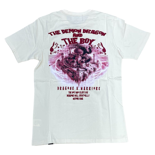 DENIMICITY BOY AND DRAGON PUFF PRINT T-SHIRT