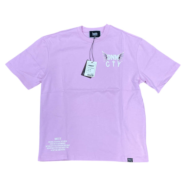 DENIMICITY PRAYERS UP HIGH OVERSIZE PUFFPRINT T-SHIRT