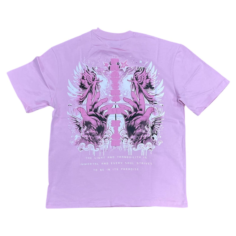 DENIMICITY PRAYERS UP HIGH OVERSIZE PUFFPRINT T-SHIRT