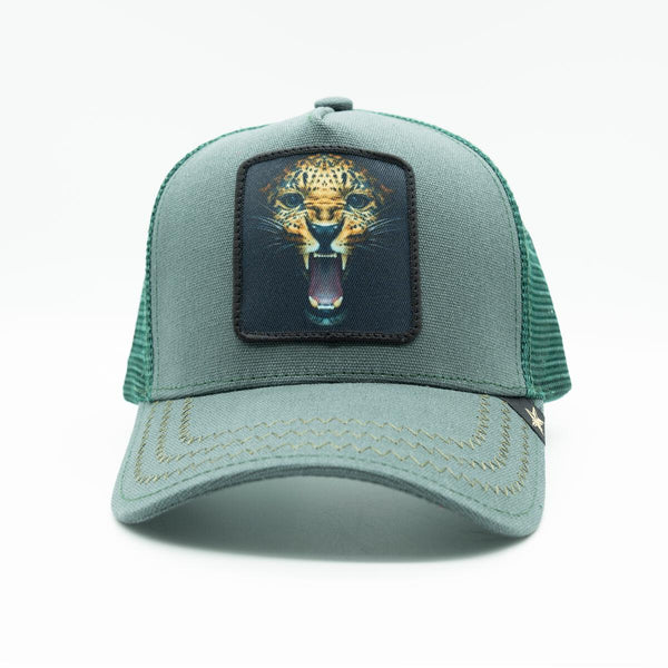 light green Gold Star chita trucker hat