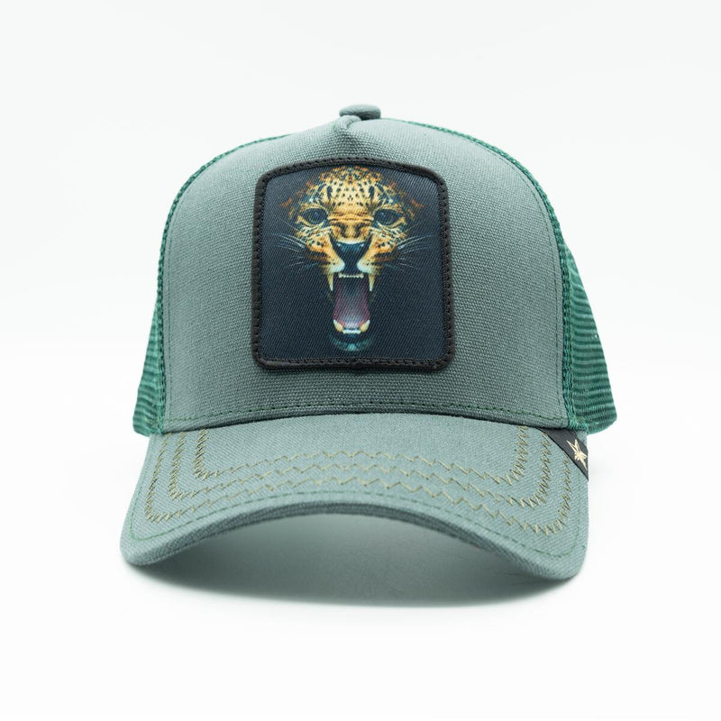 light green Gold Star chita trucker hat