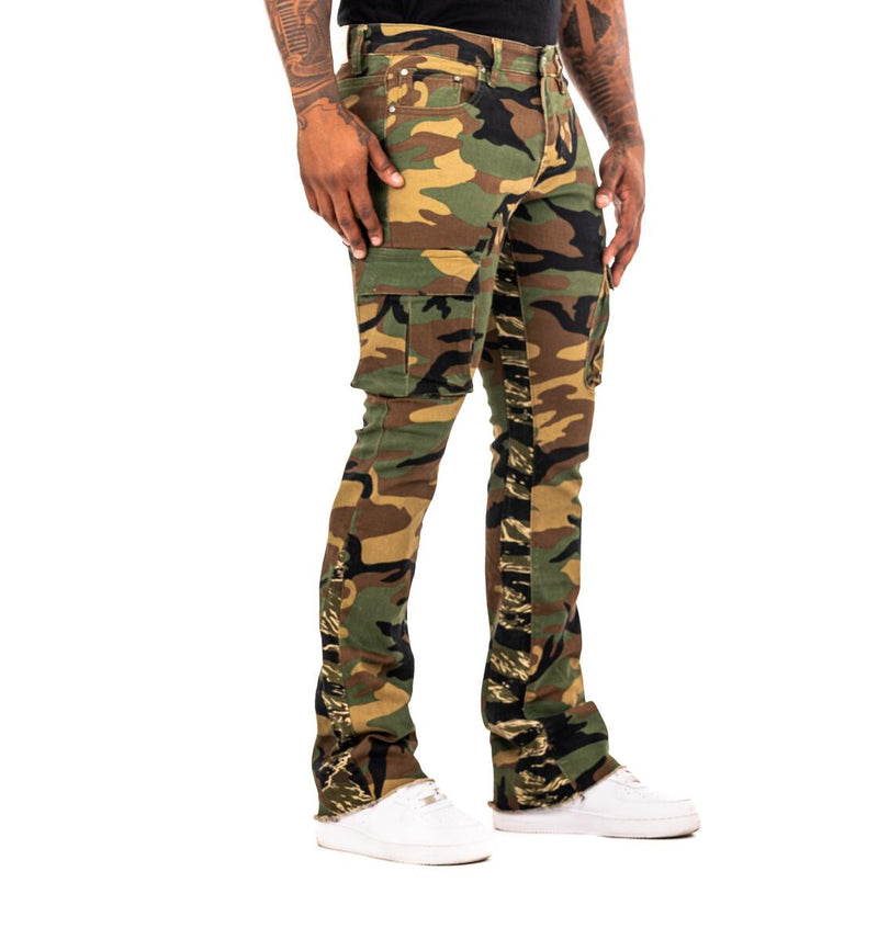 ESNTL LAB COMMANDER STACKED JEANS CAMO