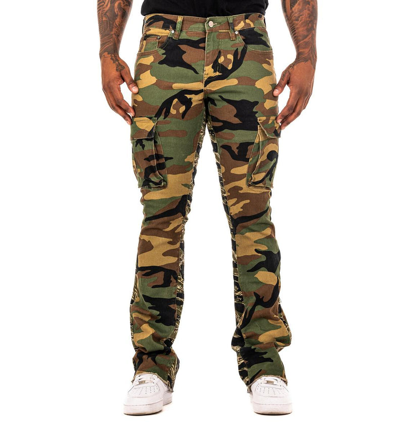 ESNTL LAB COMMANDER STACKED JEANS CAMO