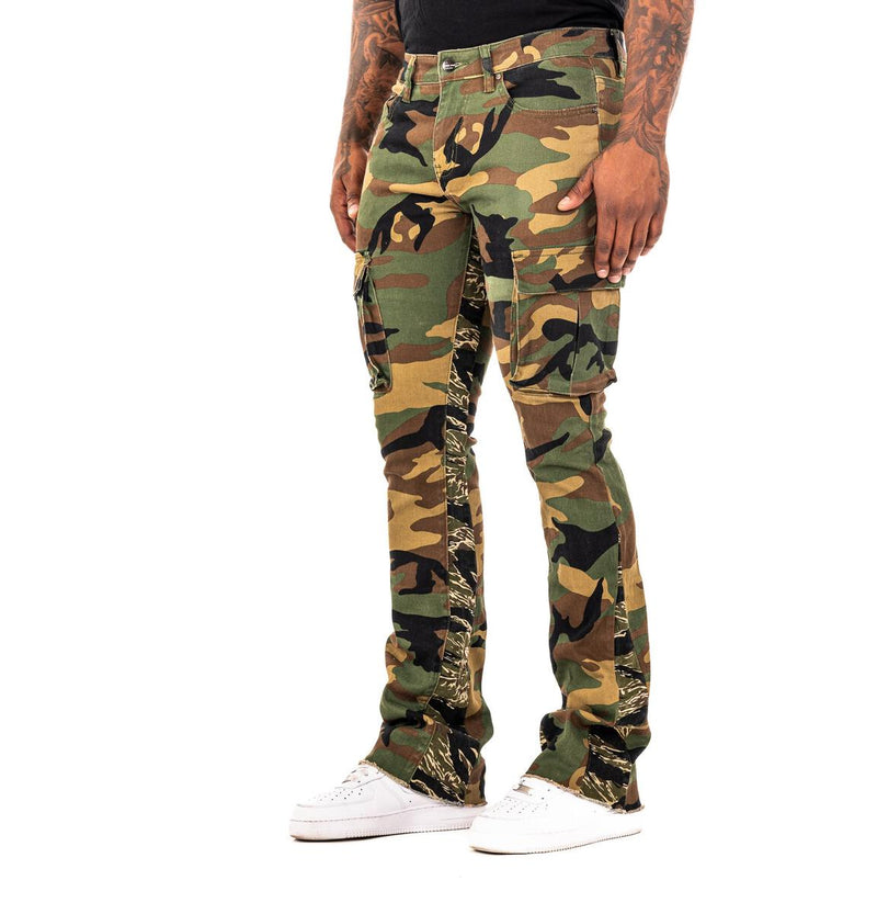 ESNTL LAB COMMANDER STACKED JEANS CAMO