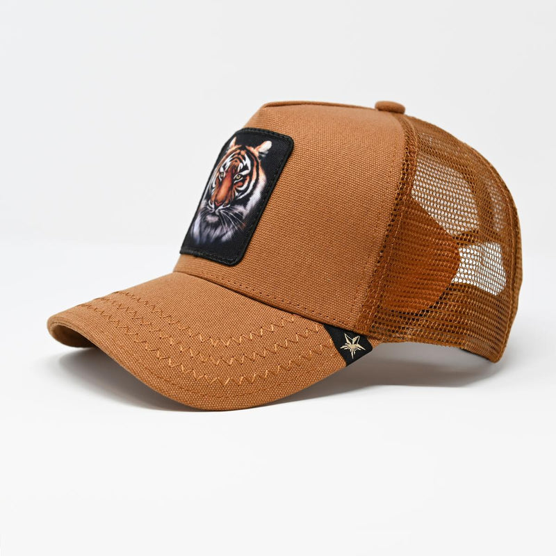 GOLD STAR TIGER TRUCKER HAT