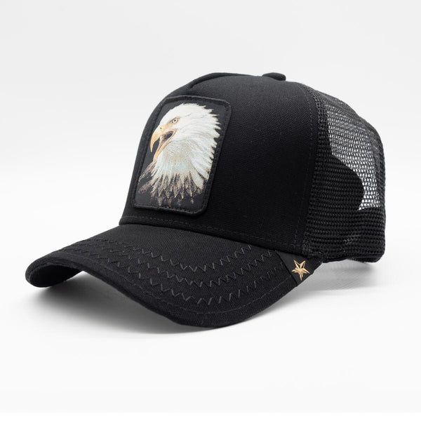 GOLD STAR AMERICAN EAGLE TRUCKER HAT