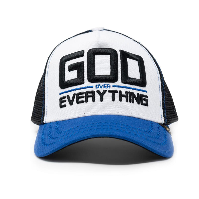 GOLD STAR GOD OVER EVERYTHING TRUCKER HAT