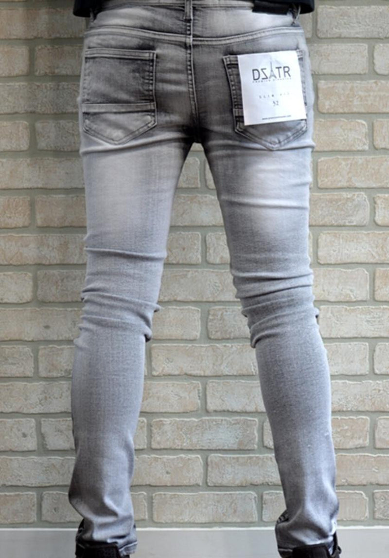 DISASTER ICE GREY HEAVY DENIM STRETCH