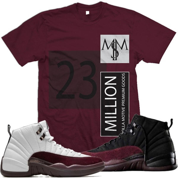 Million Dolla Motive 23 M$M - Maroon T-Shirts