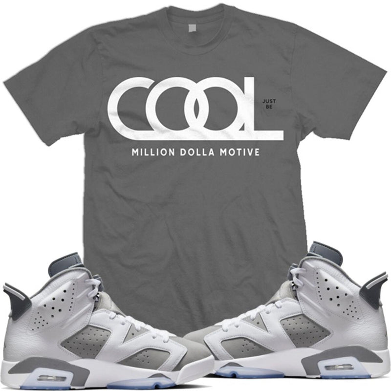 MILLION DOLLA MOTIVE JUST BE COOL GREY T-SHIRT