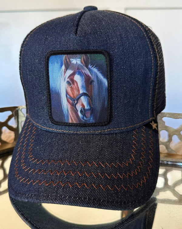 GOLD STAR HORSE TRUCKER HAT