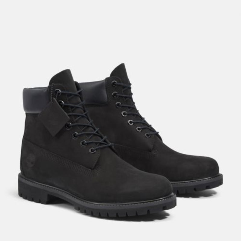 MEN'S TIMBERLAND PREMIUM 6-INCH WATERPROOF BOOTS BLACK NUBUCK