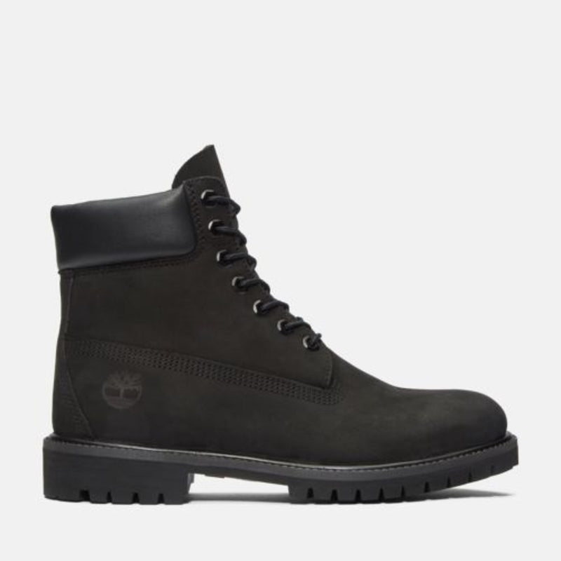 MEN'S TIMBERLAND PREMIUM 6-INCH WATERPROOF BOOTS BLACK NUBUCK