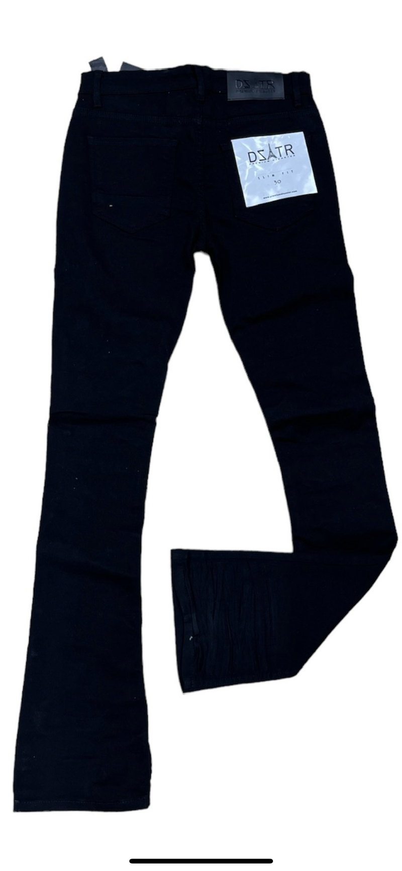 DISASTER JET BLACK STACKED JEANS