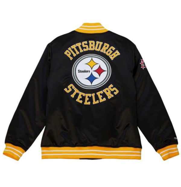 MITCHELL AND NESS PITTSBURGH STEELERS HEAVYWEIGHT STAIN JACKET