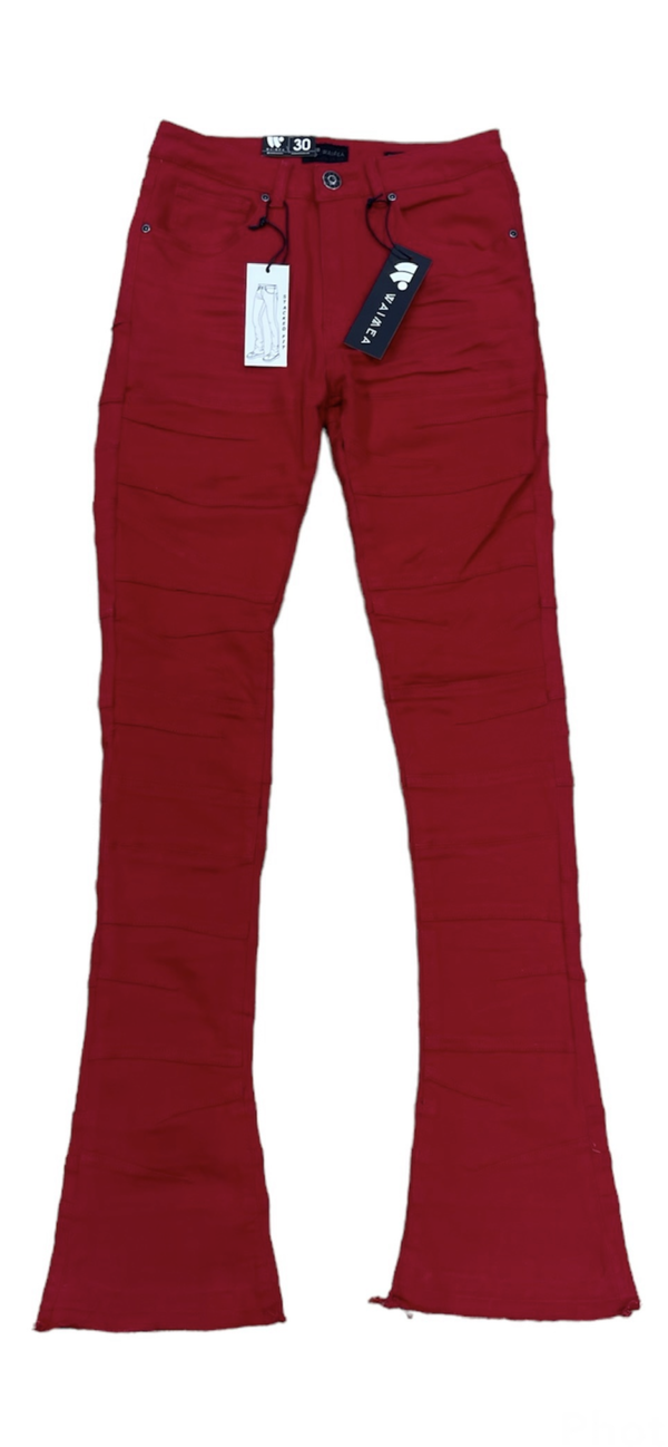 WAIMEA RED STACKED JEANS